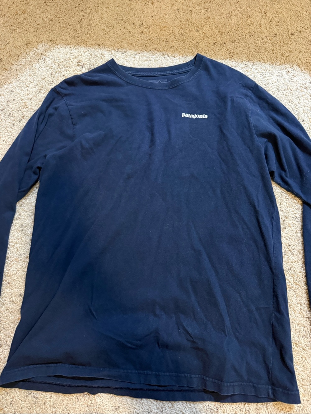 Patagonia Men’s Long-Sleeve Crew Tee - Dark Blue